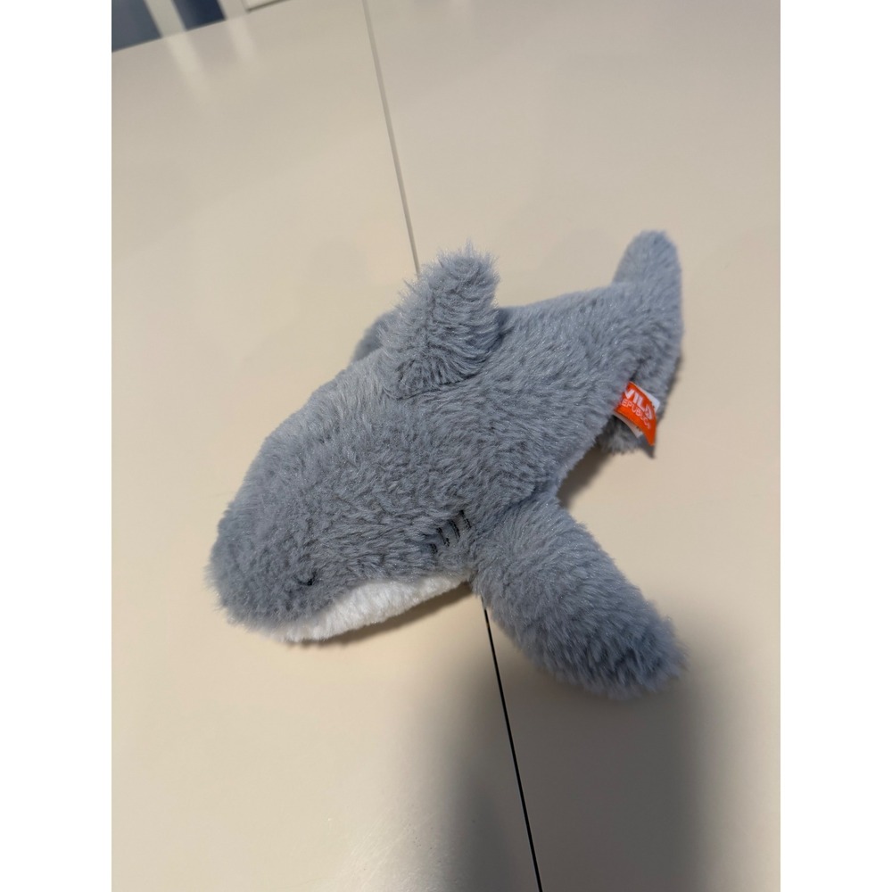 Wild Republic Shark Plush Stuffed Animal Grey White Soft Toy 10 Inch